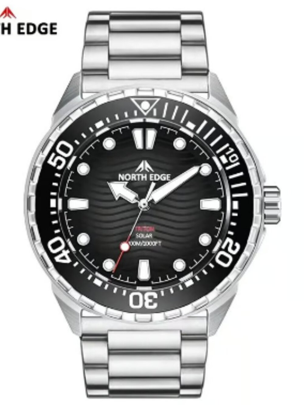 North Edge TRITON Solar Diving Watch｜Long Battery Life｜Water Resistant｜Luminous